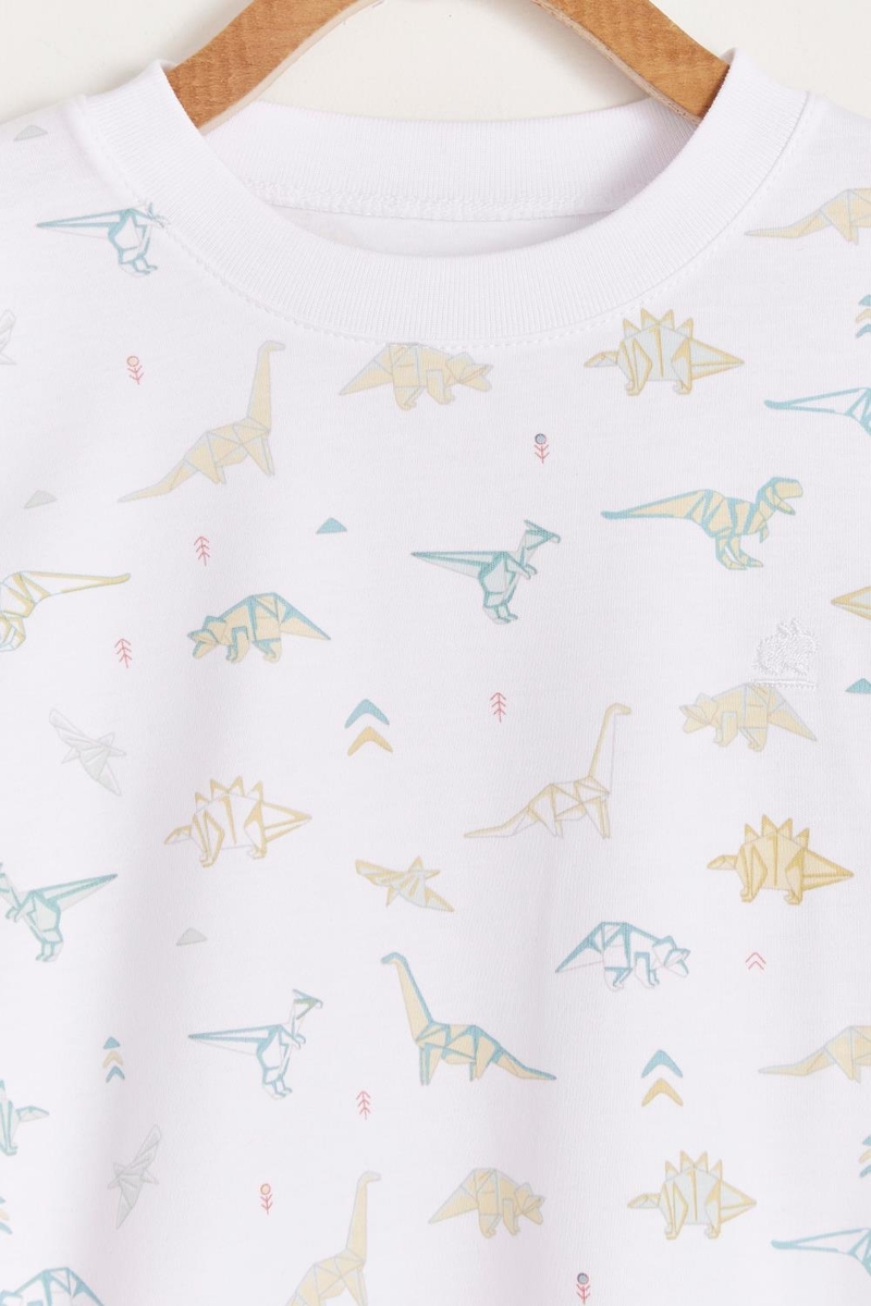 Pijama Jack Dino Origami Pima