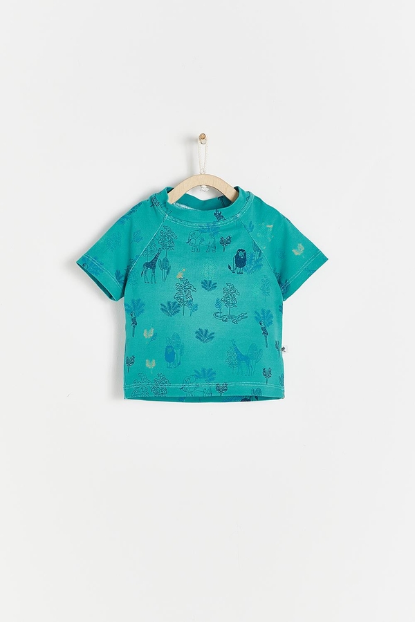 Remera Cloud Print Beach Safari