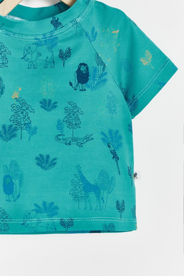 Remera Cloud Print Beach Safari