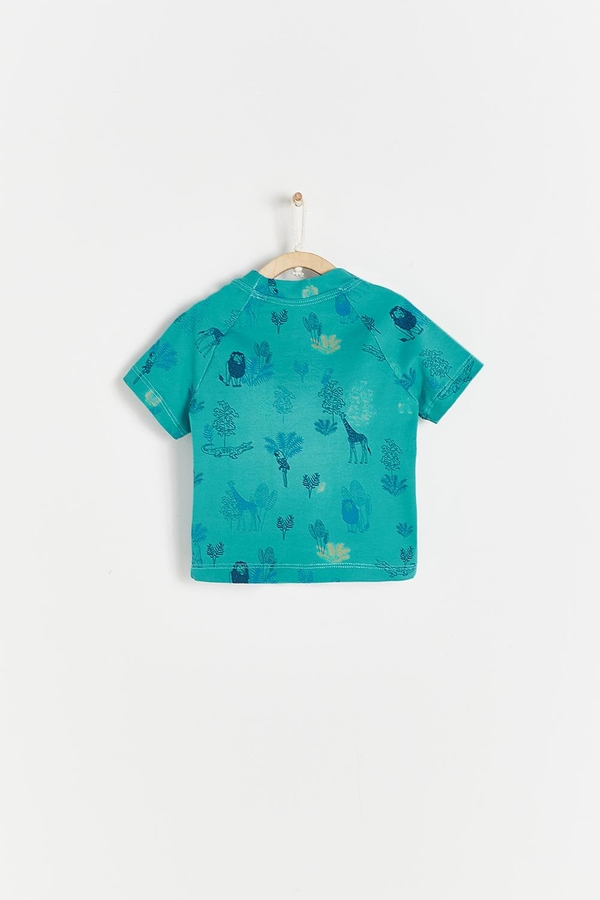 Remera Cloud Print Beach Safari