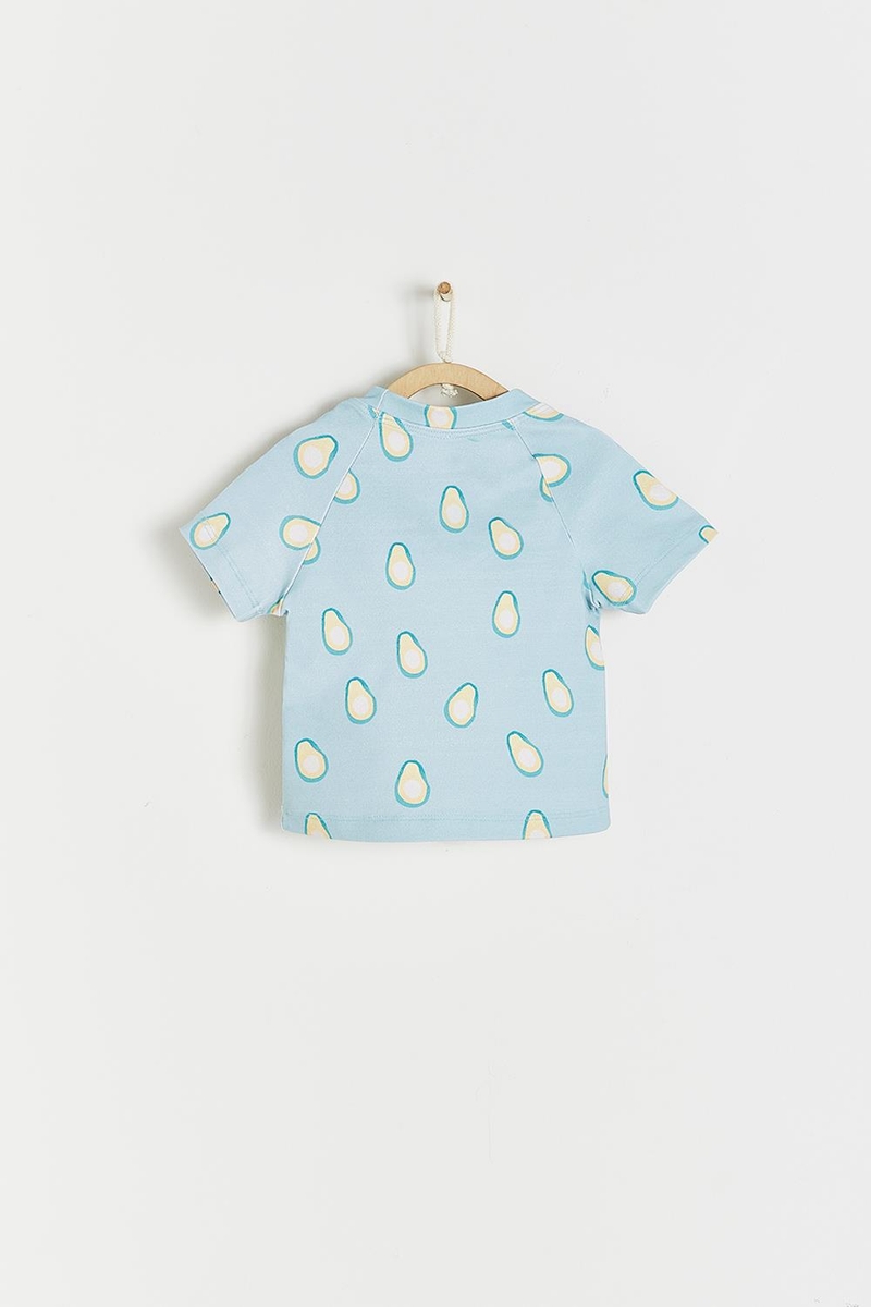 Remera Uv Cloud Print Palta