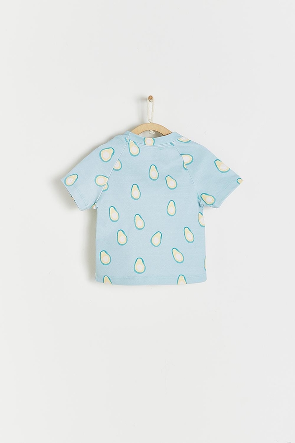 Remera Uv Cloud Print Palta