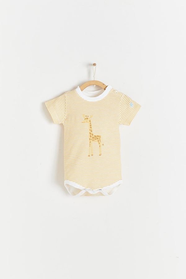 Sunset Striped Short Sleeve Bodysuit