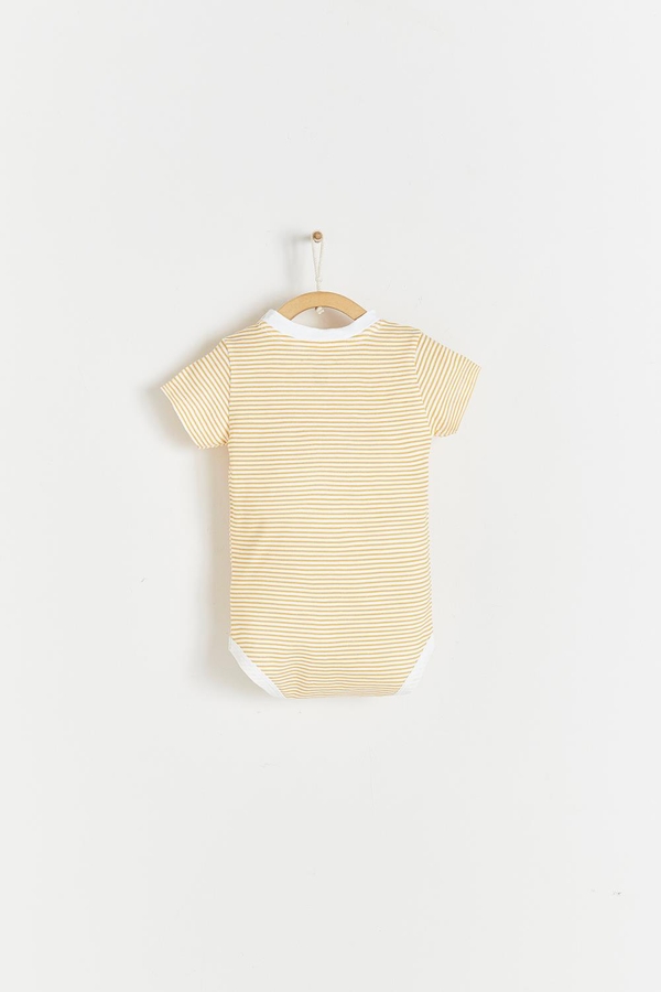 Sunset Striped Short Sleeve Bodysuit