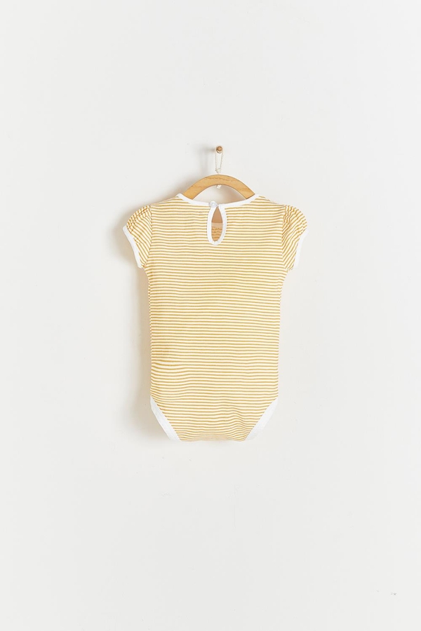 Malibu Striped Short Sleeve Bodysuit