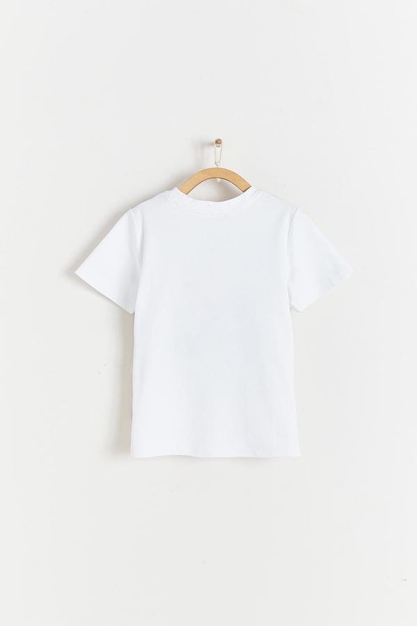 Sunset Striped Printed Short Sleeve T-Shirt