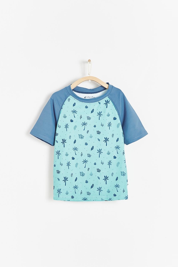 Remera Cloud Print Beach Tulum