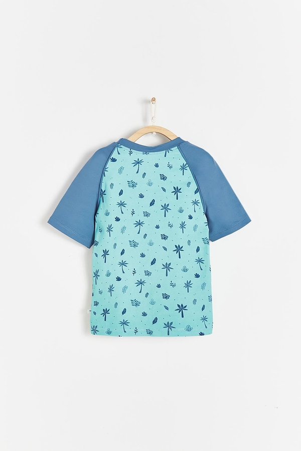 Remera Cloud Print Beach Tulum