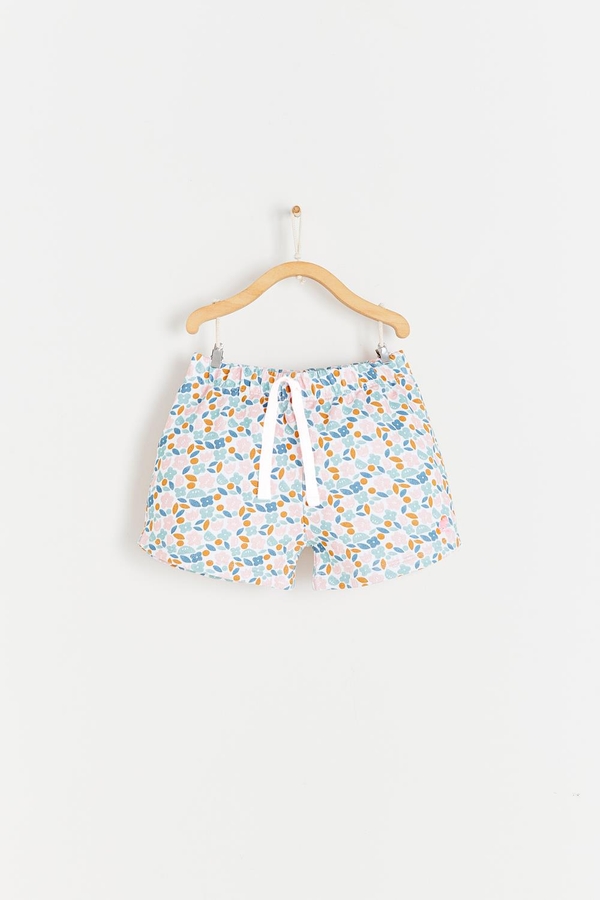 Malibu Printed Ruffle Shorts