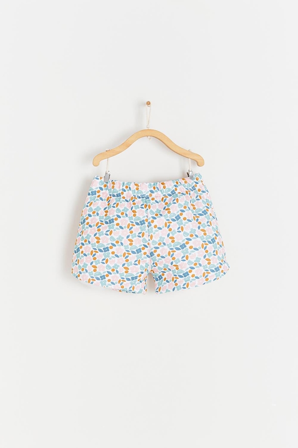 Malibu Printed Ruffle Shorts