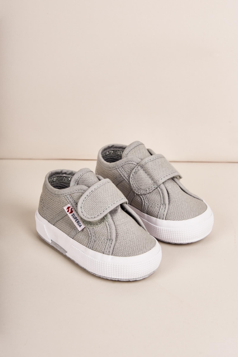 Zapatilla Velcro Bebe Gris