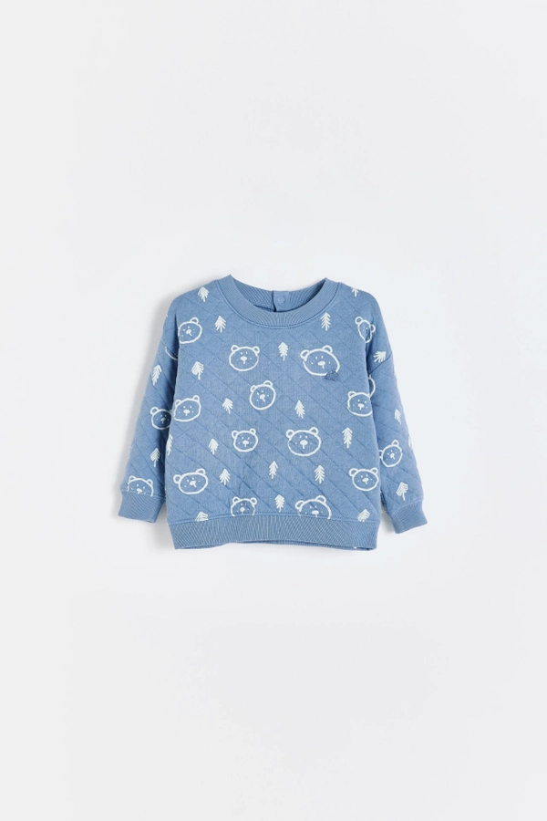 Buzo Pat Print Blue
