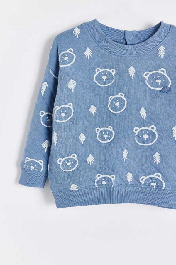 Buzo Pat Print Blue