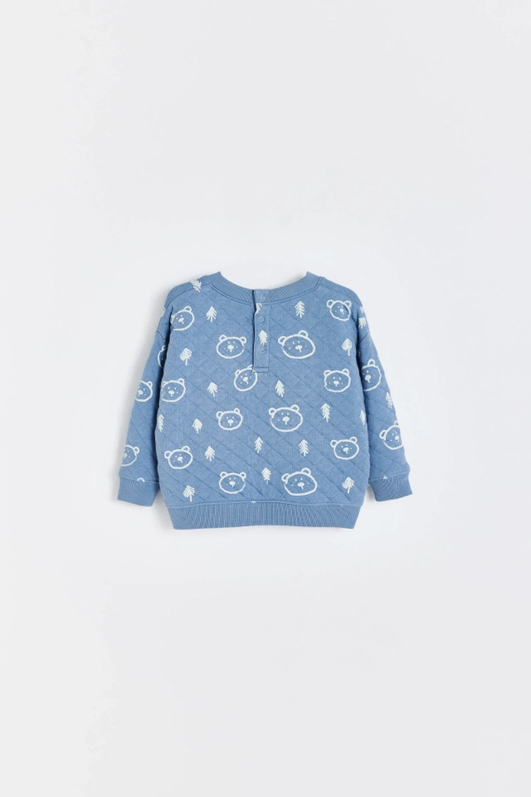 Buzo Pat Print Blue