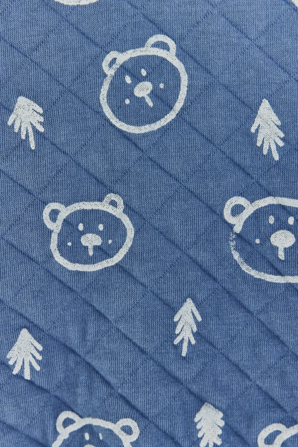 Buzo Pat Print Blue