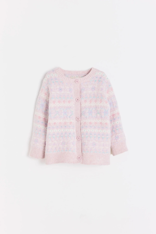 Cardigan Rose Tejido