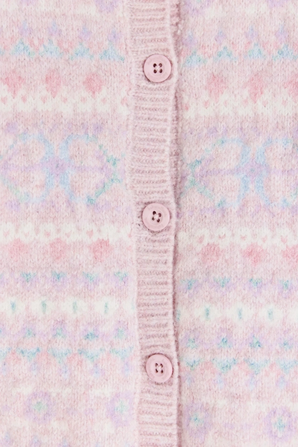 Cardigan Rose Tejido