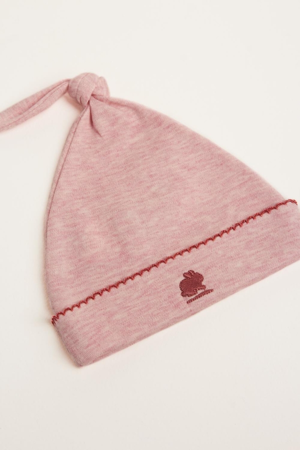 Gorro Nudo Carmin Pima
